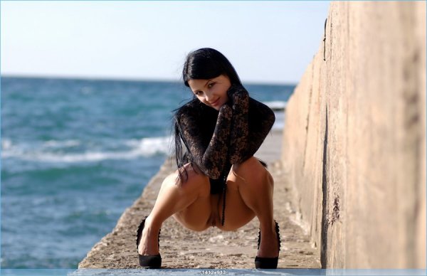 Она хотела прыгнуть в воду (17 фото)