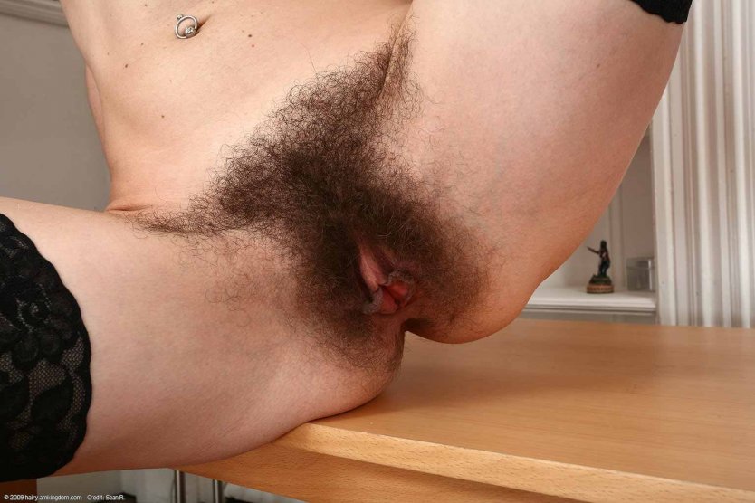 Красивая вагина с прической