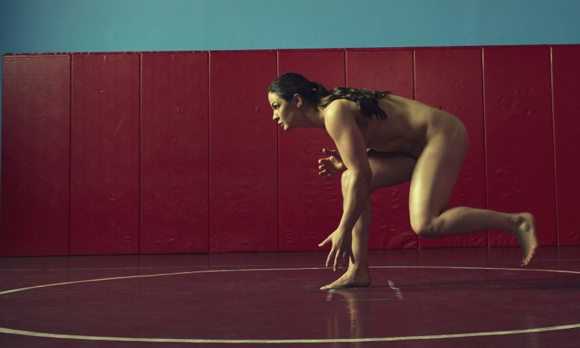 Голые спортсменки борцы