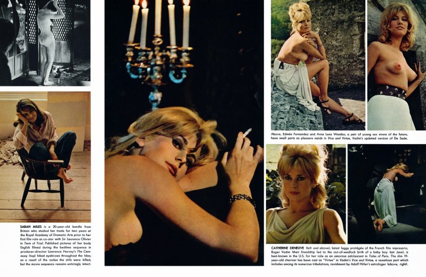 Актриса Катрин Денев голая