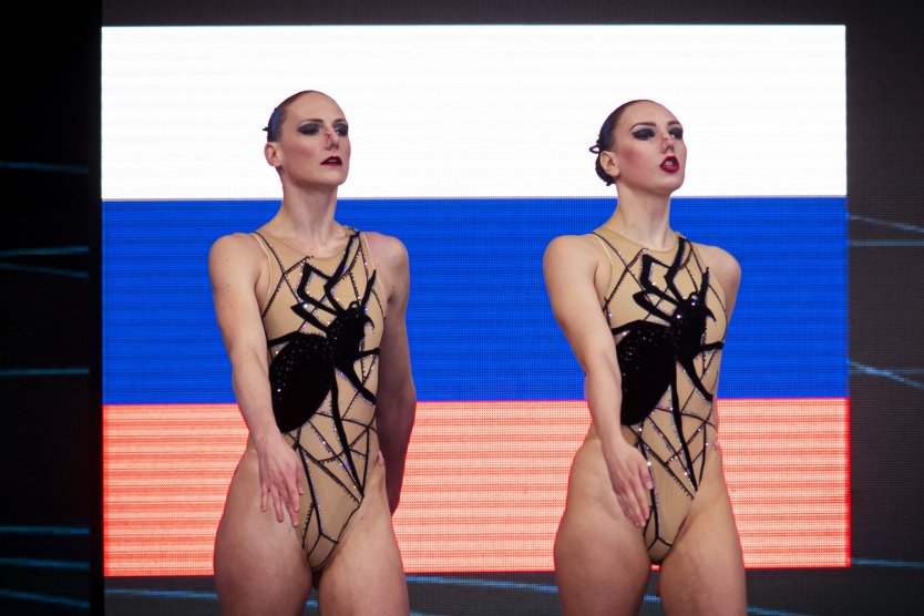 Светлана Ромашина и Светлана Колесниченко на Олимпиаде в Токио