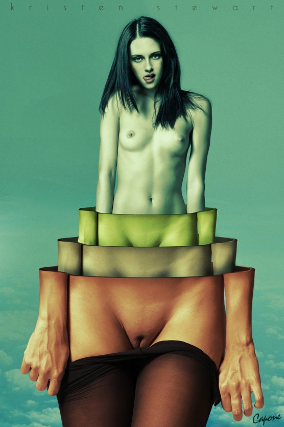 Кристен Стюарт голая на корточках