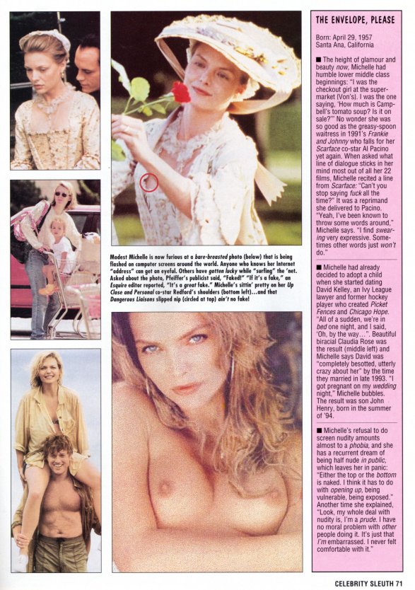 Голая Мишель Пфайффер 1983