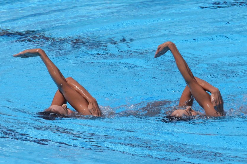 Голые пловчихи синхронистки