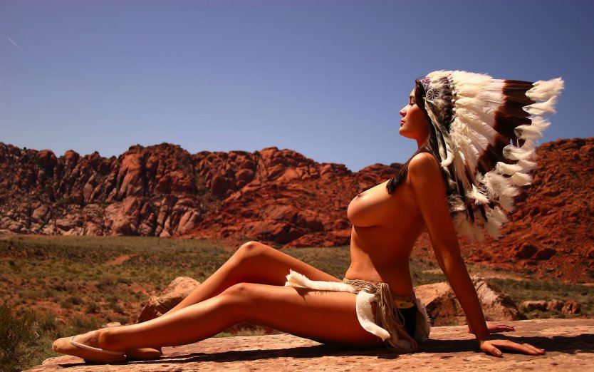 Голые американские индейцы