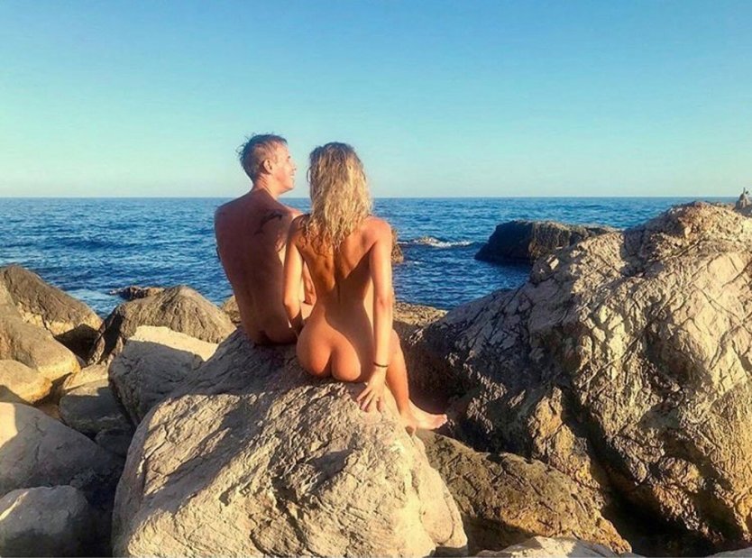 Панин в Крыму на пляже