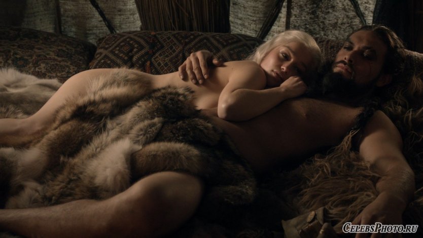 Эмилия Кларк и Джейсон Момоа игра престолов