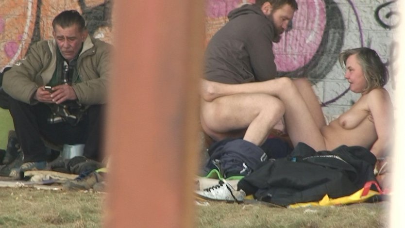 Деревенский трах в лесу