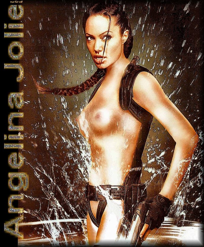 Лара Крофт Анджелина Джоли голая