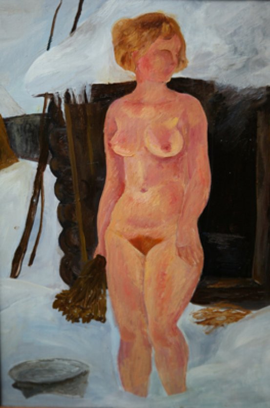 Картины женщины в бане