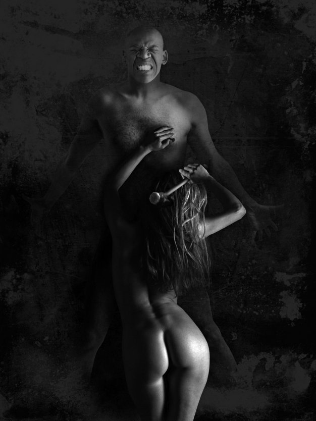 Креативная ню фотосессия