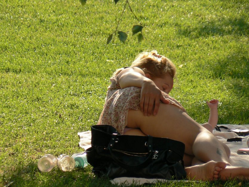 Подглядывание за большими сиськами