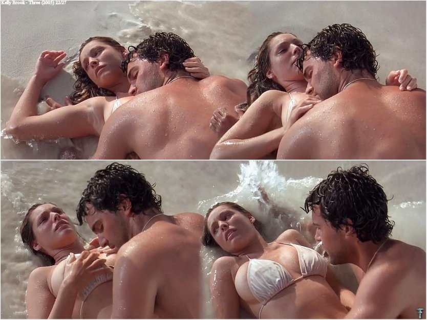 Келли Брук трое на острове голая