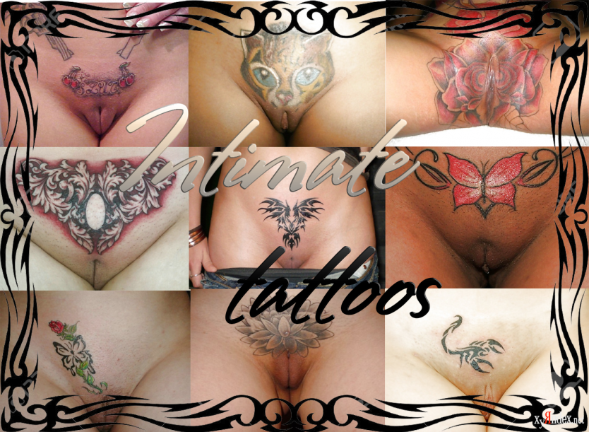 Тату на интимной зоне женские