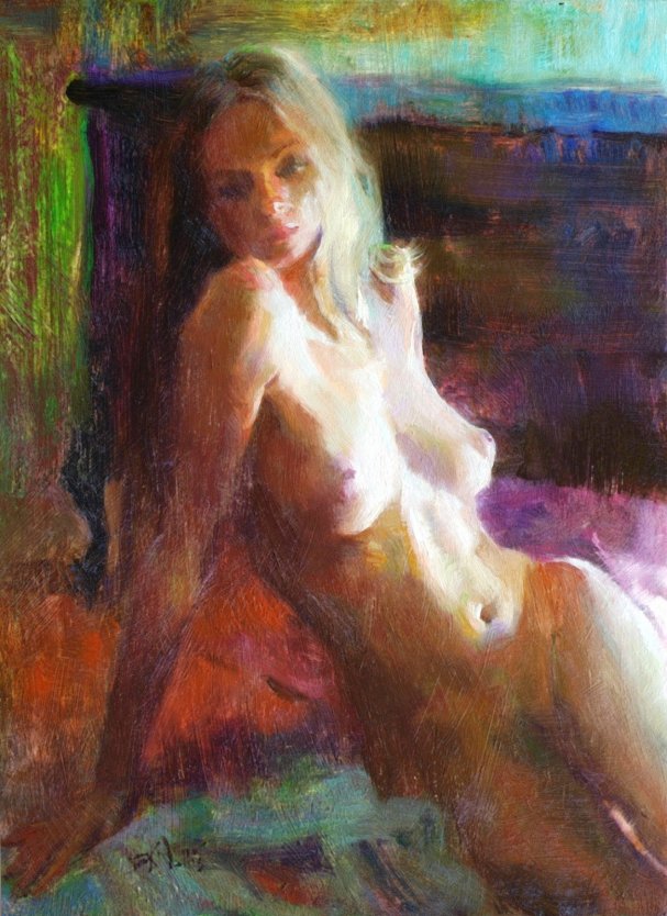 Ню живопись Эрик Валлес