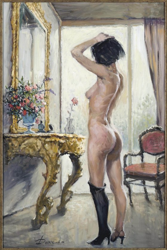 Фотосессия голая художница