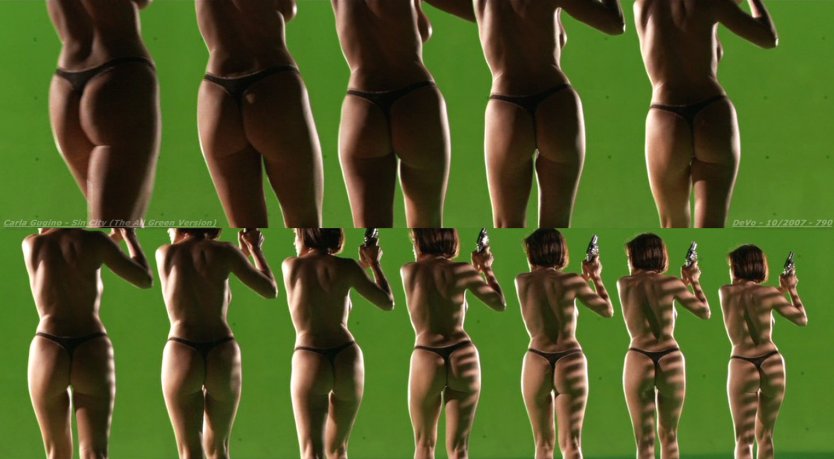 Карла Гуджино в стрингах