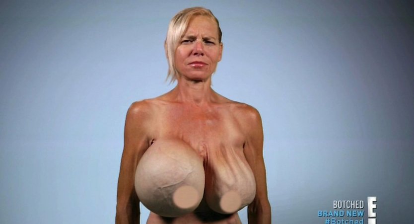 Большие морщинистые сиськи