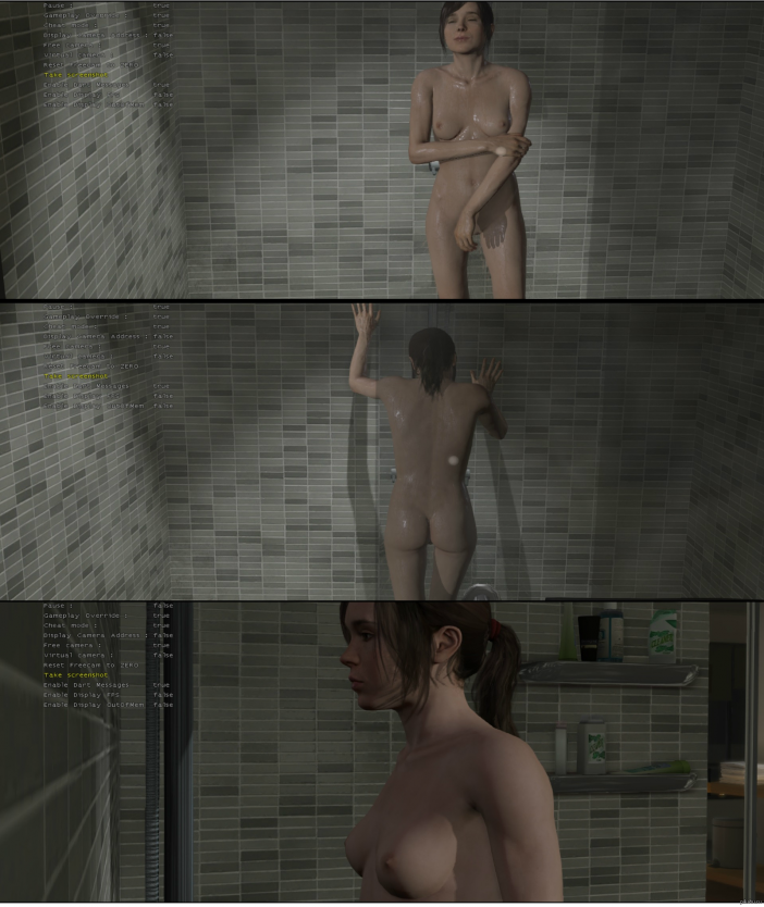 Эллен пейдж Beyond two Souls сцена в душе