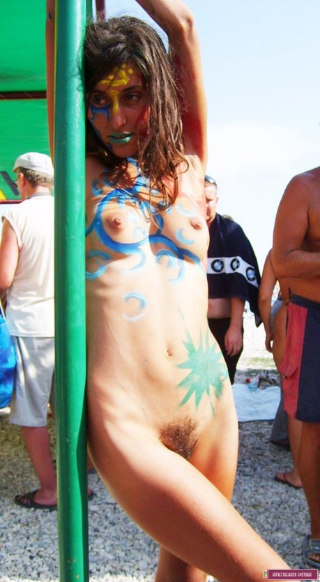 Бодиарт в Коктебеле на пляже