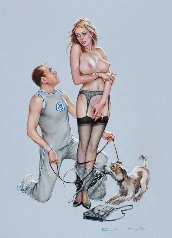 Нарисованные девушки в стиле ню