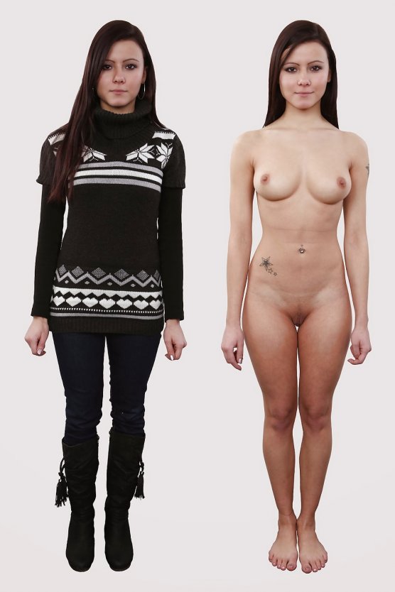 Девушки одетые и раздетые