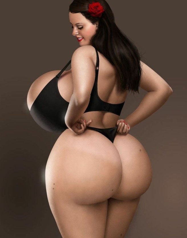 Большая пышная задница