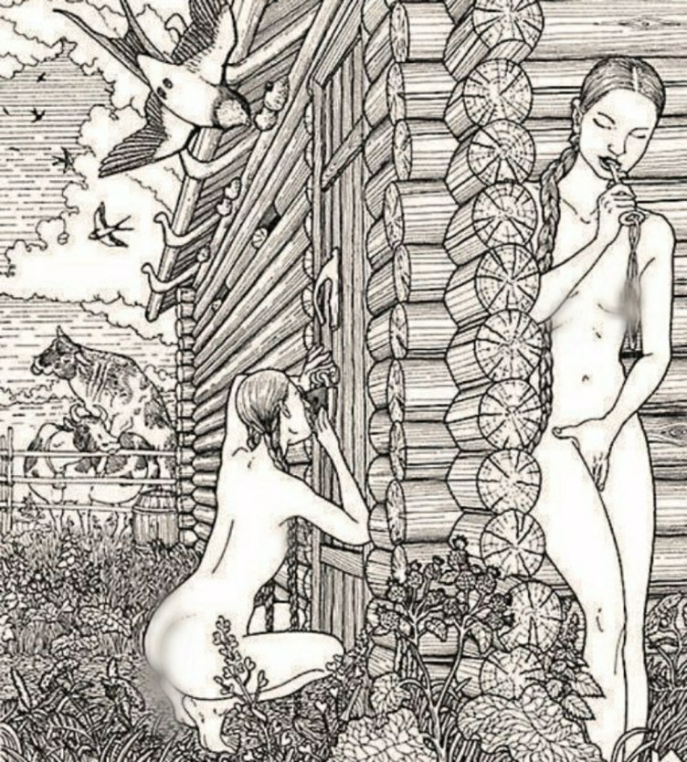 Девушки ню в древней Руси