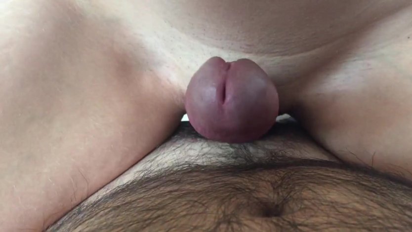 Girl rubbing clit before fucking two guys