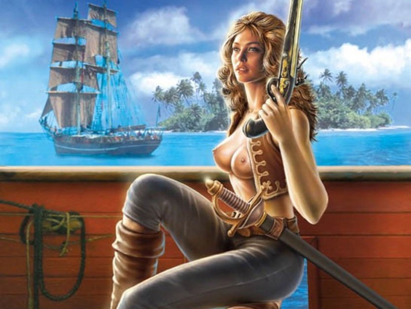 Голая на пиратском корабле