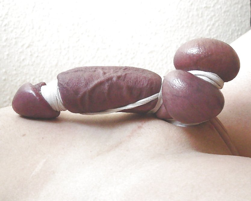 Перетянутый член мужской