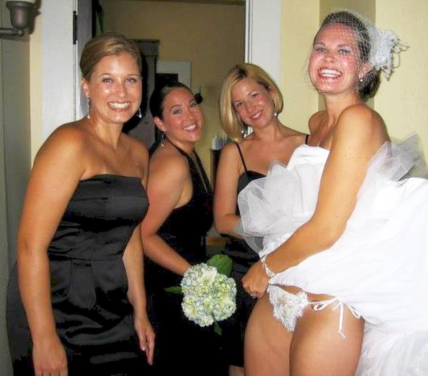 Невеста засветила