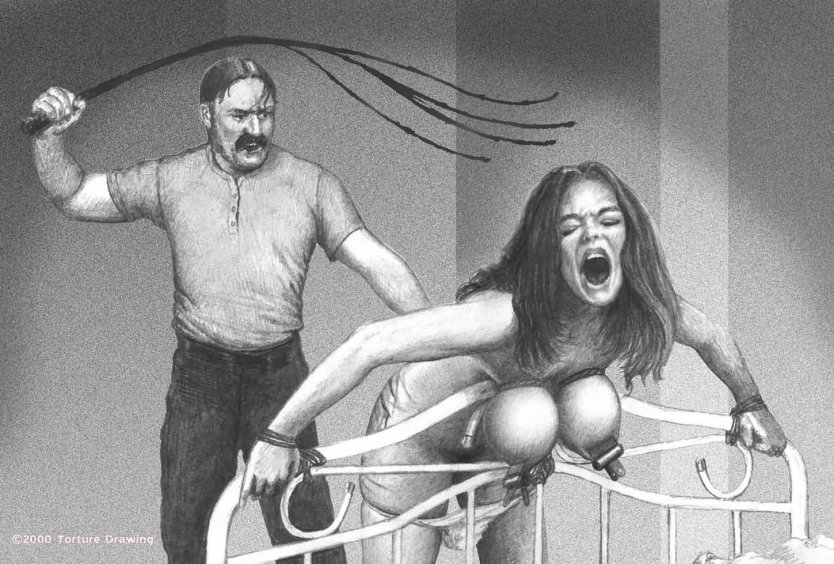 Пытка девушки кнутом бдсм