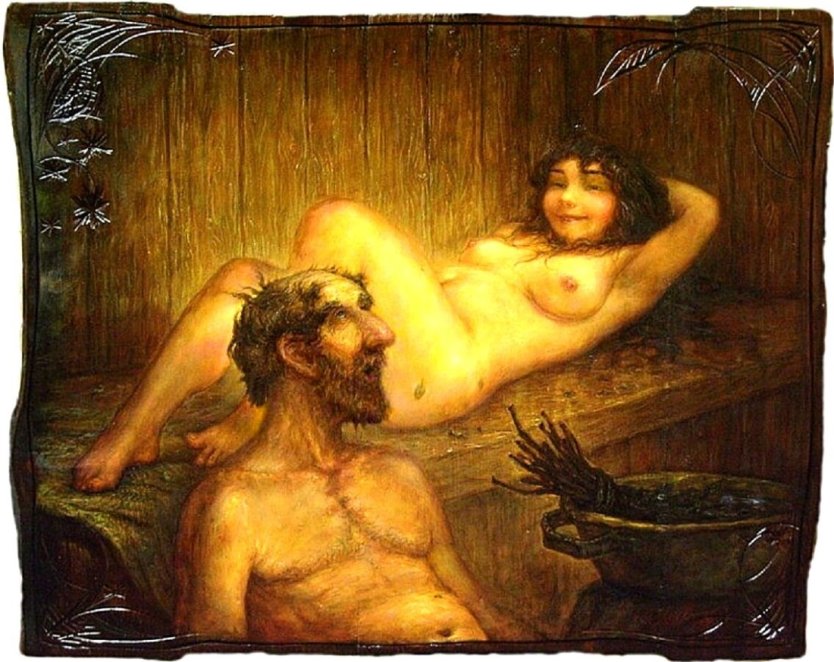 Баня в живописи