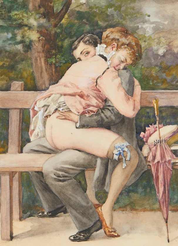 Порнографическая ретро живопись