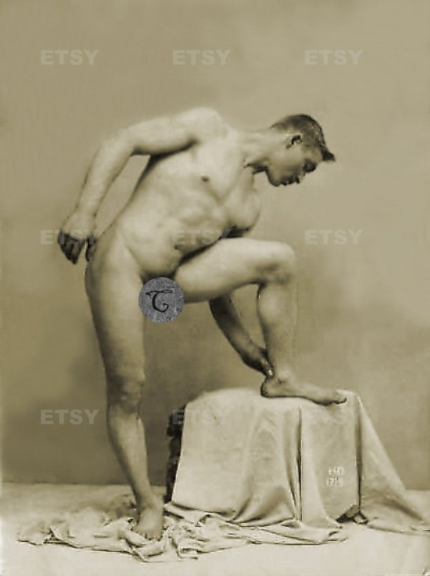 Голый мужчина 19 век ретро