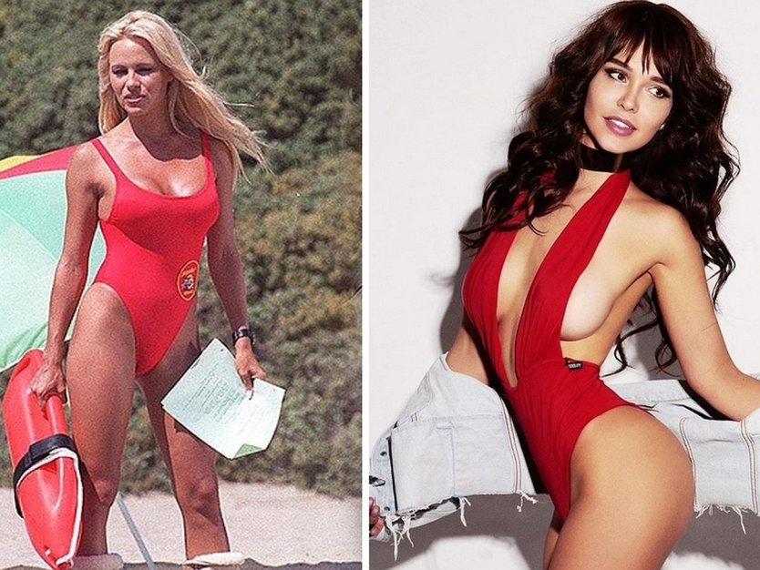 Красный купальник памелы Андерсон