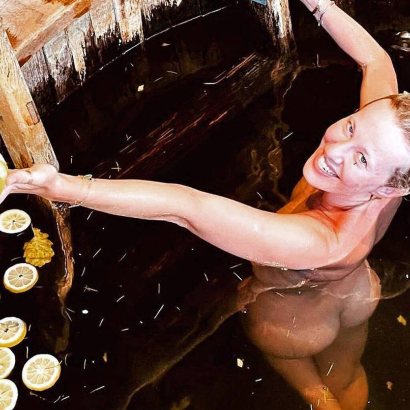 Ксения Собчак в бане