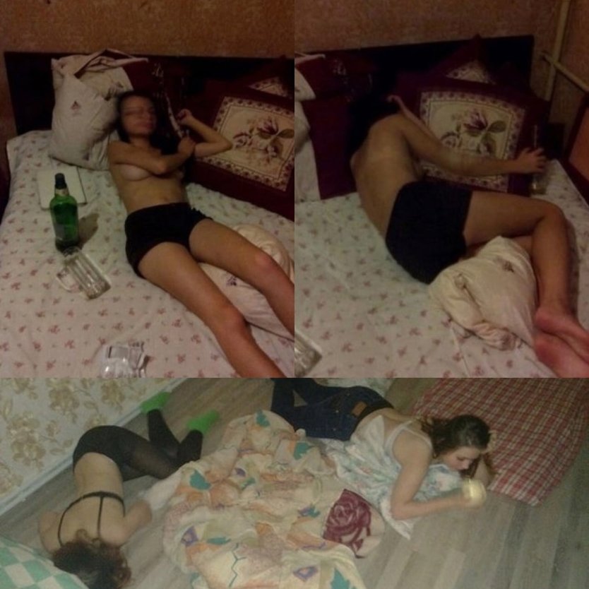 Современные девочки на вписках