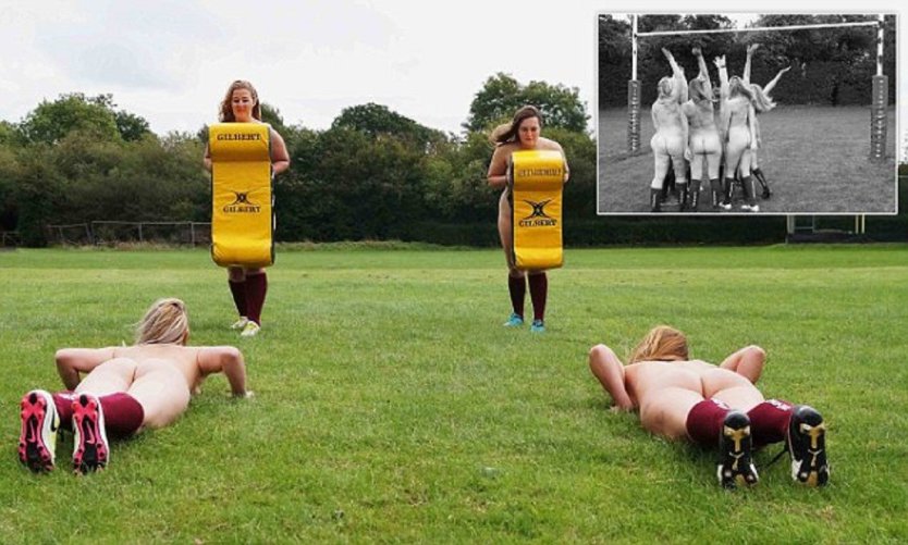 Голые британские регбистки