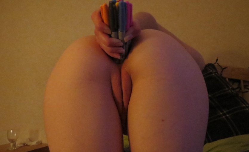 Домашняя мастурбация попы