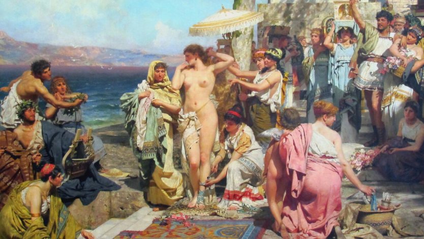 Генрих семирадский Фрина на празднике Посейдона