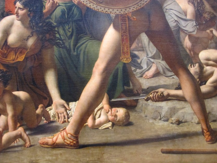 Жак Луи Давид. «Сабинянки, останавливающие битву». 1799. Лувр