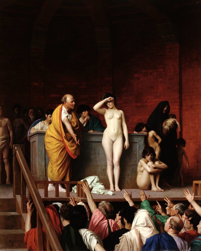 Жан-Леон Жером продажа Невольницы