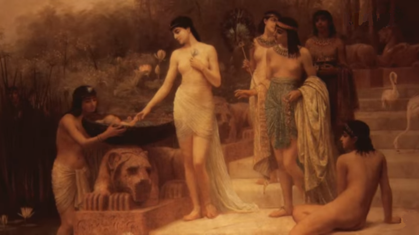 Художник Эдвин Лонг картина дочь фараона