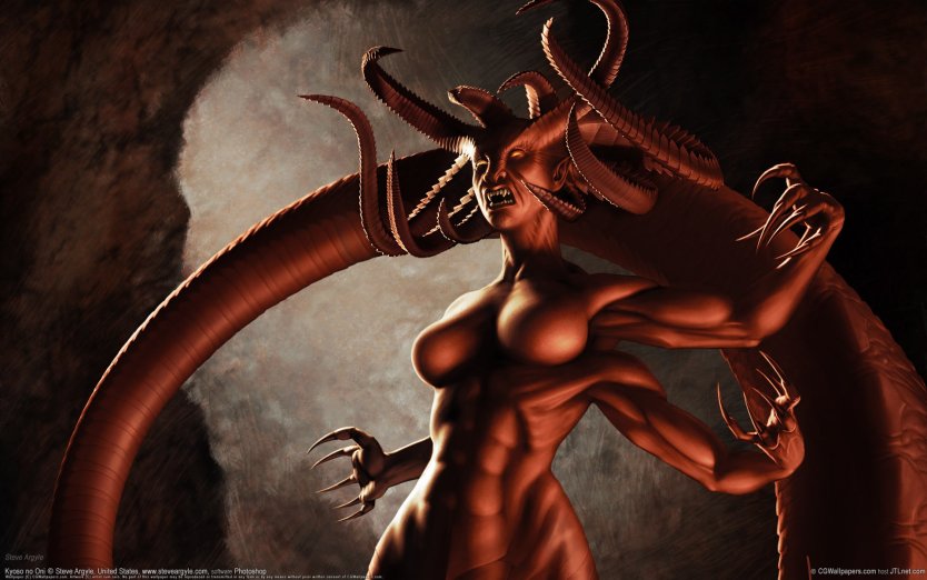 Женщины демоницы голые