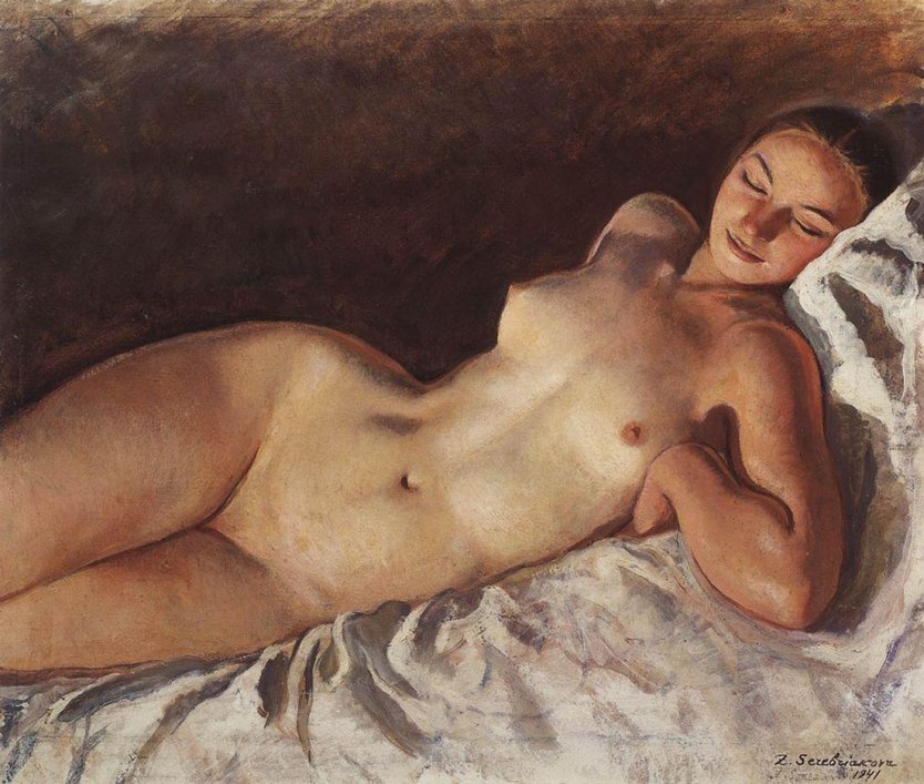 Зинаида Серебрякова, «нагая», 1928