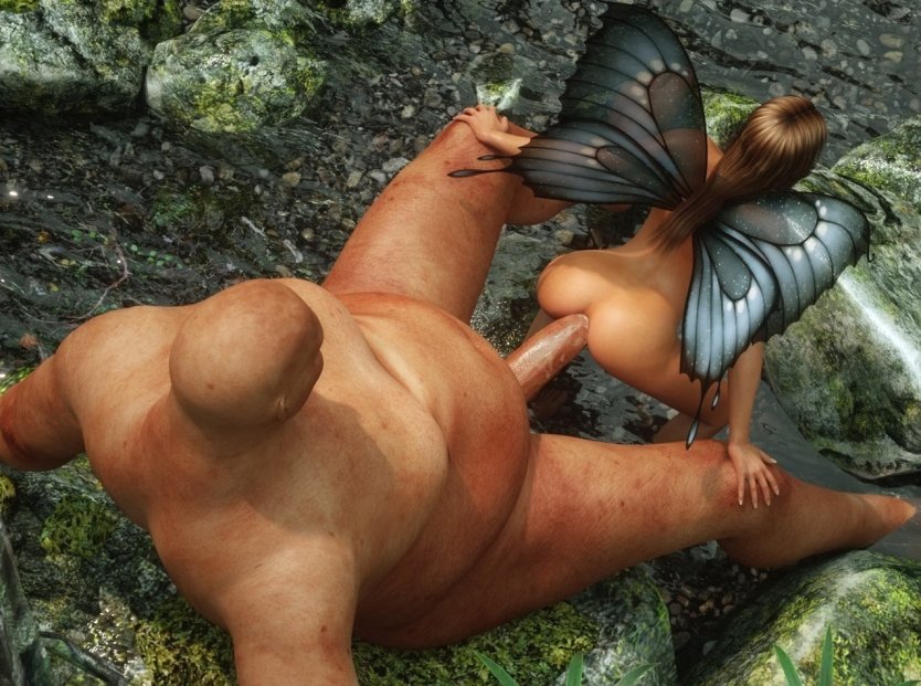 Голая женщина гигант и лилипут