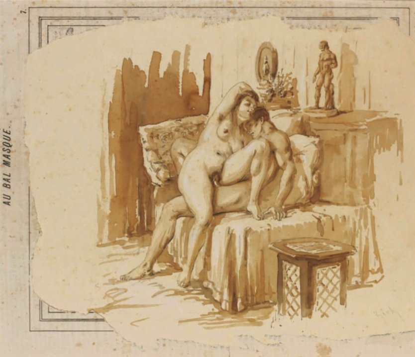 Эротические акварели Михая Зичи