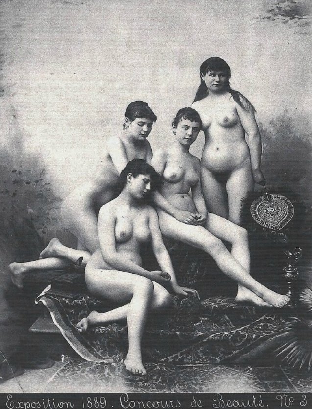 Ретро старинные голые женщины